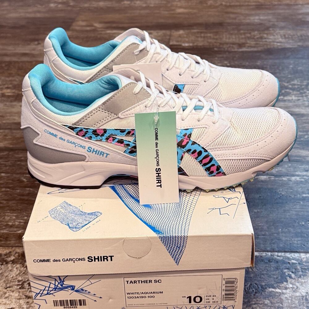 Comme des Garcons x Asics‎ Gel Tarther SC Shoes Mens Sneakers Size 10 NIB $550 - Picture 9 of 16